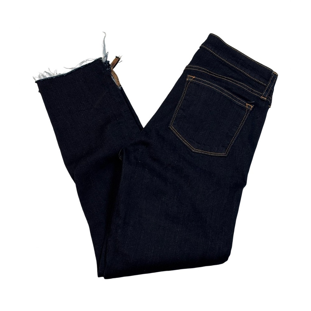 J. Crew Factory Womens Mid Rise Stretch Toothpick Jeans Size 25 Dark Wash